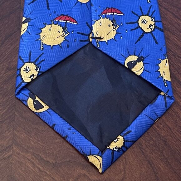 Vintage Marco Polo Italian Style Blue Gold Men’s Neck Tie - Picture 2 of 9